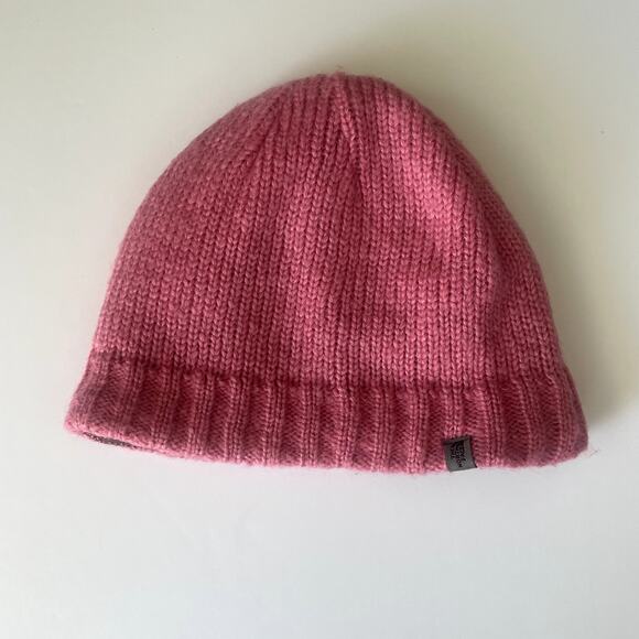 The North Face Velour Lined Pink Wool Beanie - Picture 1 of 6